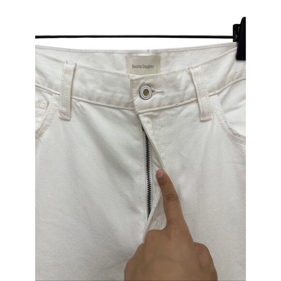 Favorite Daughter The Tommy Mid Rise Boyfriend Jean Size 31‎ White Anthropologie - Picture 11 of 16